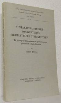 Syntaktiska studier i Bonaventuras betraktelser…