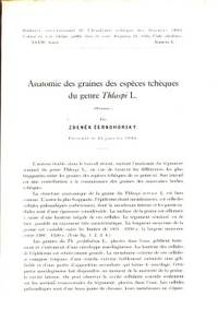 Anatomie des graines des espèces tchèques du…