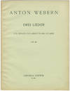 [Op. 18]. Drei Lieder für Gesang, Es-Klarinette und Gitarre Op. 18 [Score]