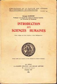 image of Introduction aux sciences humaines