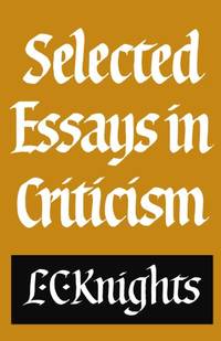 Selected Essays in Criticism