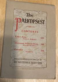 cover of The Palimpsest October 1923 Vol. IV No. 10