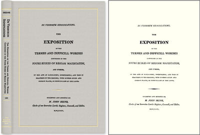 De Verborum Significatione: The Exposition of the Termes and..
