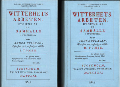 WITTERHETS ARBETEN I (1759) - WITTERHETS ARBETEN…
