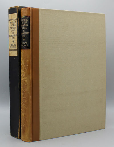 Journal of the Printing-Office at Strawberry Hill. Now first printed from the MS. of Horace Walpole. With notes by Paget Toynbee