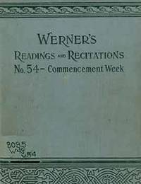 cover of Werner’s Readings and Recitations. No. 54 - Commencement Week.