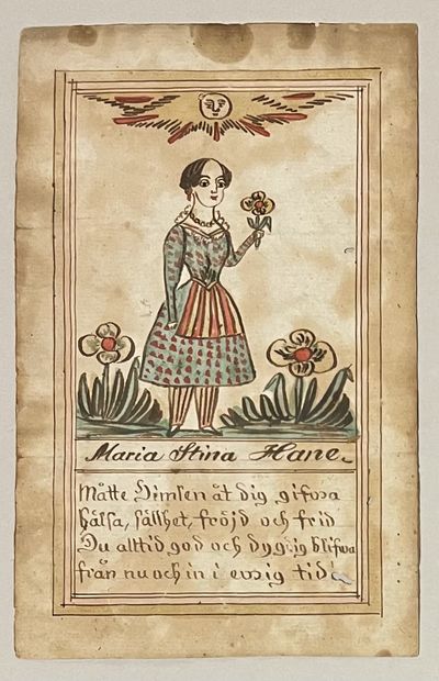 ”Maria Stina Hane. Måtte himlen åt dig gifwa…