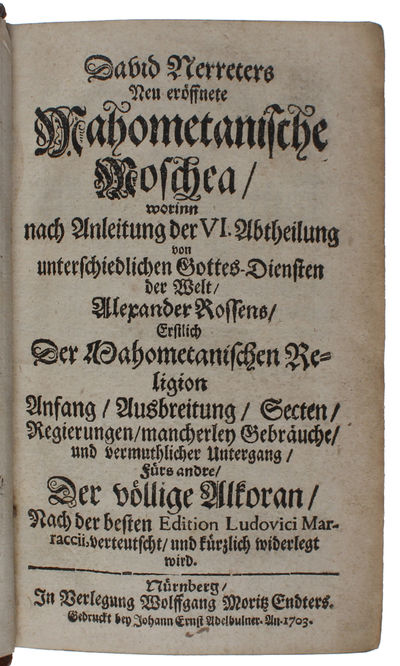 Neu eroffnete Mahometanische Moschea [...]. 2…