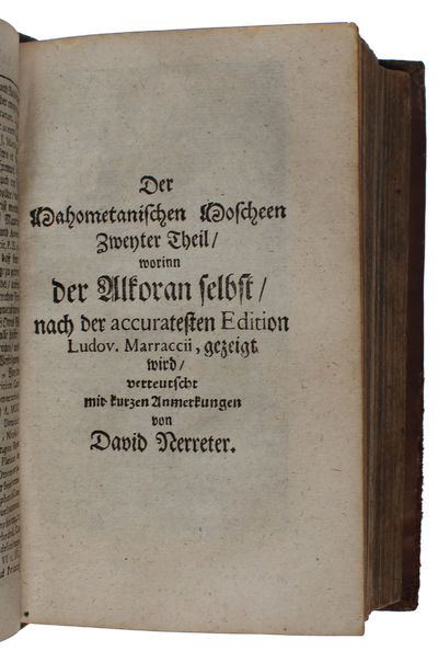 Neu eroffnete Mahometanische Moschea [...]. 2 part.  - [THE FIRST RELIABLE GERMAN TRANSLATION OF THE KORAN] (photo 3)