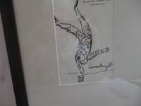 image of Pen and Ink Sketch of a Clown, on Embossed Arts Club Note-Paper