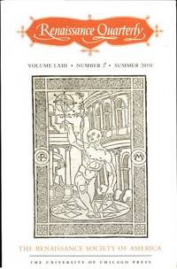 Renaissance Quarterly Volume LXIII, Number 2,…
