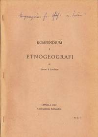 Kompendium i etnogeografi av Docent B. Lundman.