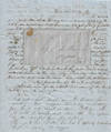 Circa 1851-1857 - Letter sent via the Augusta & Atlanta Rail Road (later the Georgia Rail Road and Banking Company) regarding the delay of a visit home because the family and its enslaved workers had contracted Scarlet Fever