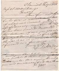 cover of HANDWRITTEN LETTER TO N&WW BILLINGS REGARDING WHALE OIL, &C., DATED AT NORWICH, FEB'Y 1st, 1828