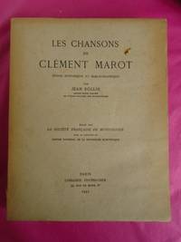 LES CHANSONS DE CLEMENT MAROT La Societe Francaise De Musicologie