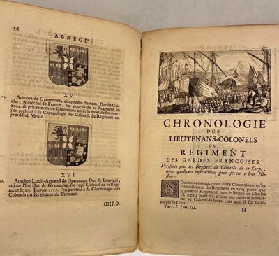Abrégé chronologique et historique de l'origine, du progrès et de l'état actuel de la maison du roi et de toutes les troupes de France, tant d'infanterie que de cavalerie et dragons, avec des instructions pour servir à leur histoire, & un journal histori (photo 2)
