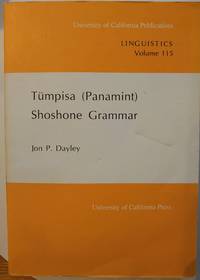 Tumpisa (Panamint) Shoshone Grammar