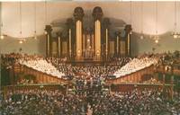 Interior of Mormon Tabernacle, Temple Square, Salt Lake City, Utah unused chrome Postcard