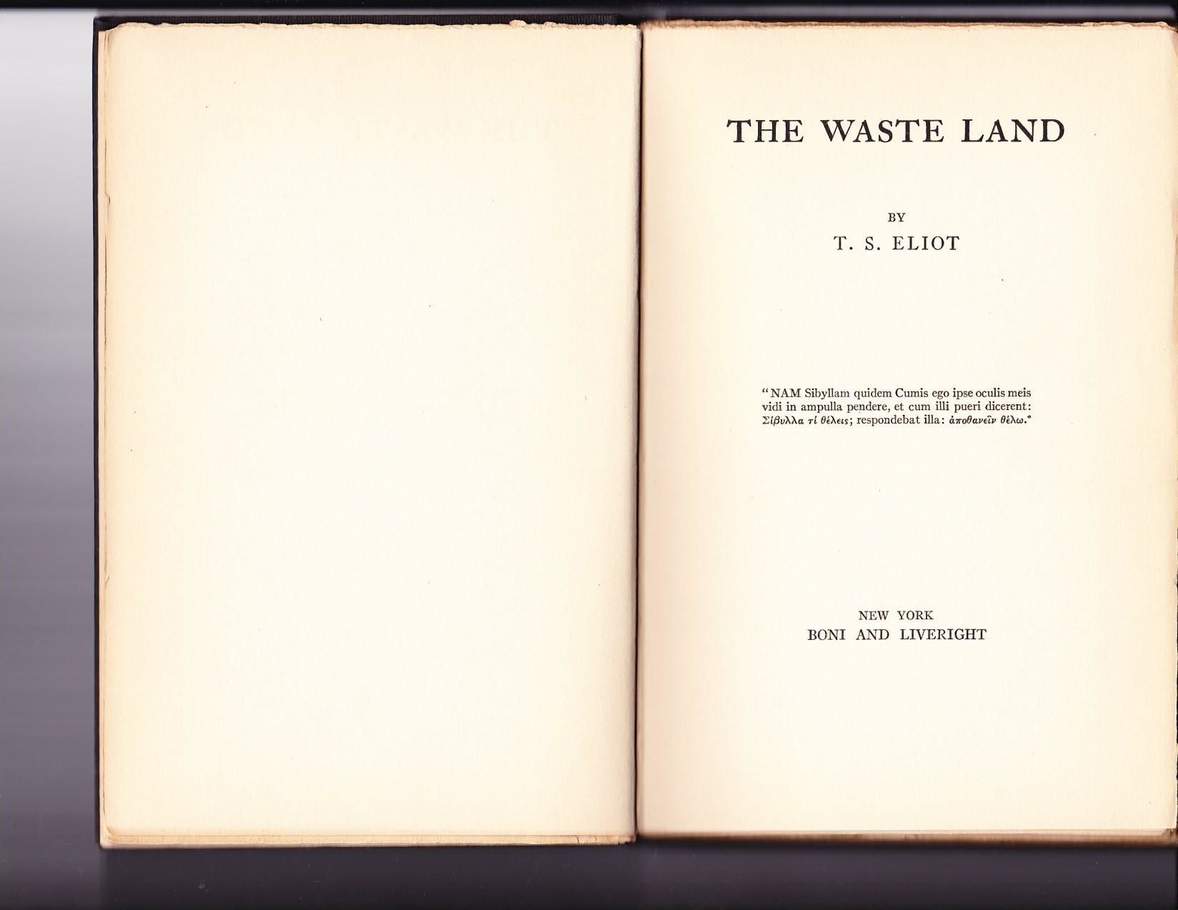 ts eliot the wasteland