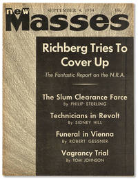 New Masses - Vol.XII, No.10 (September 4, 1934) by STERLING, Philip, Ann Barton, and Robert Forsythe, et al. (contributors) - 1934