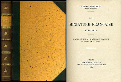 La miniature française 1750-1825. Préface de m.…