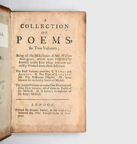 A Collection of Poems, in Two Volumes;