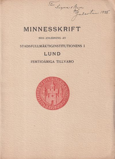 Minnesskrift med anledning av…