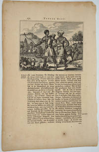 image of Native American Indians of the Hudson River, New Amsterdam. Engraving