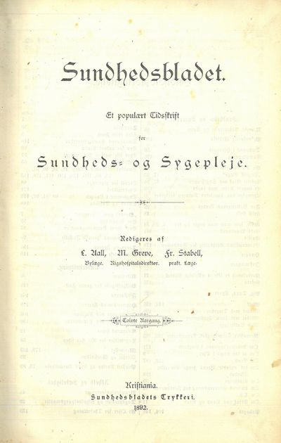 Et populært tidsskrift for sundheds og sygepleje.…