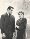HITCHCOCK'S SUSPICION WITH CARY GRANT, JOAN FONTAINE (1941) Oversized photo