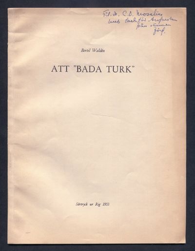 Att ”bada turk”.