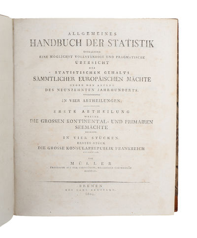 Allgemeines Handbuch der Statistik enthaltend…