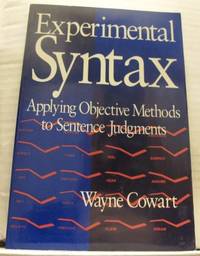 Experimental Syntax. Applying Objective Methods…