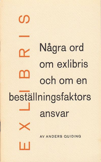 Några ord om exlibris och om en…