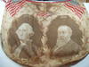[Artifact] Color printed cotton inauguration 'draw-string bag' for Benjamin Harrison