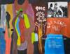Painted Poster Advertising Psychedelic Band Locksley Hall at the Che House, Pasadena, 1971