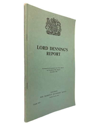 Lord Denning's report. Presented to Parliment by…