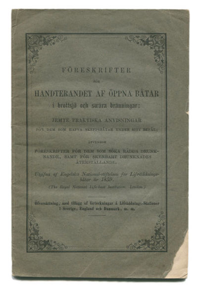 Föreskrifter för handterandet af öppna båtar i…