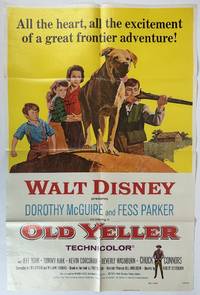 ORIGINAL "OLD YELLER" MOVIE POSTER [Signed]