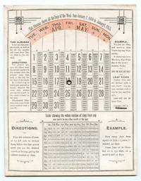 Almanac with turning dial