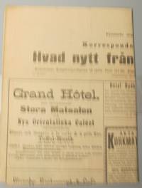 Korrespondesbladet Hvad nytt från Stockholm? 17…