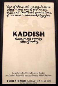 Circle-in-the-Square" Poster for the Theatrical Production of Kaddish