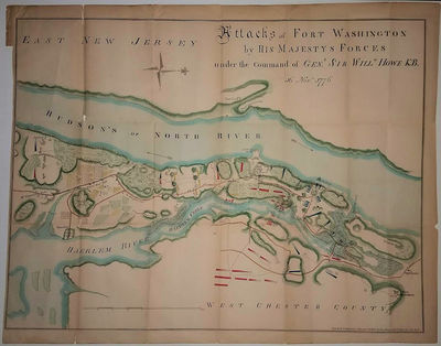 Attacks of Fort Washington by His Majesty s Forces under the Command of Gen.l Sir Willm Howe K:B. 16 Nov.r 1776