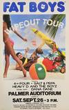 Poster for the Fat Boys’ 1987 Wipeout Tour, Austin Texas