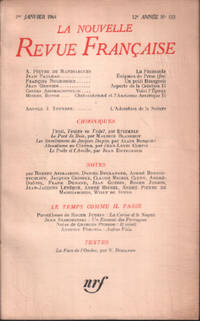 image of La nouvelle revue litteraire n° 133