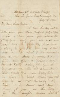 Letter from a White Officer Commanding an African-American Regiment in the Civil War to His Sister, Discussing Pay and Her Husband’s Disappearance