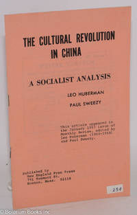 cover of The Cultural Revolution in China: a socialist analysis