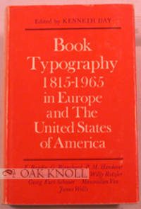 image of BOOK TYPOGRAPHY, 1815-1965 IN EUROPE AND THE UNITED STATES OF AMERICA