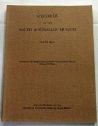 Records of the South Australian Museum Volume VII No 4