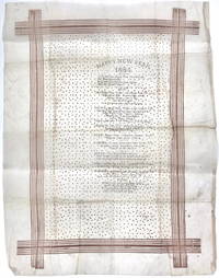 New Year's 1884 - Printed Menu Napkin